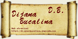 Dijana Bučalina vizit kartica